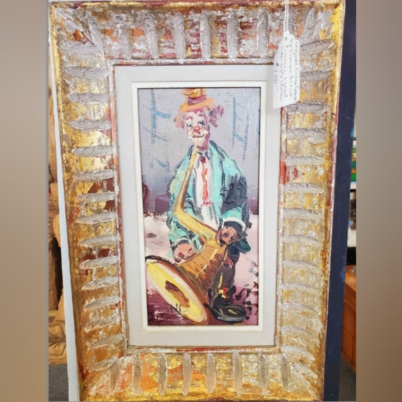 WALL Art MCM Original Oil Painting/Clown